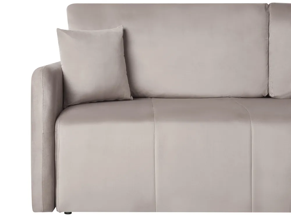 Sofa Bed 3 Seater EGGE Velvet Taupe_1020999