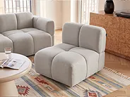 1-Seat Section MAKSABERG Fabric Beige_1161721