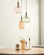 Pendellampe NJORO Glass Flerfarget_1029319
