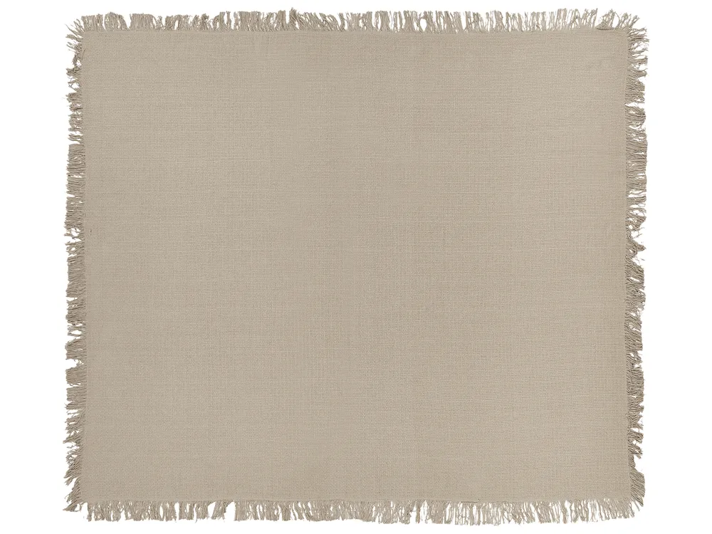 Bedspread YERBENT Cotton 200 x 220 cm Taupe_918050