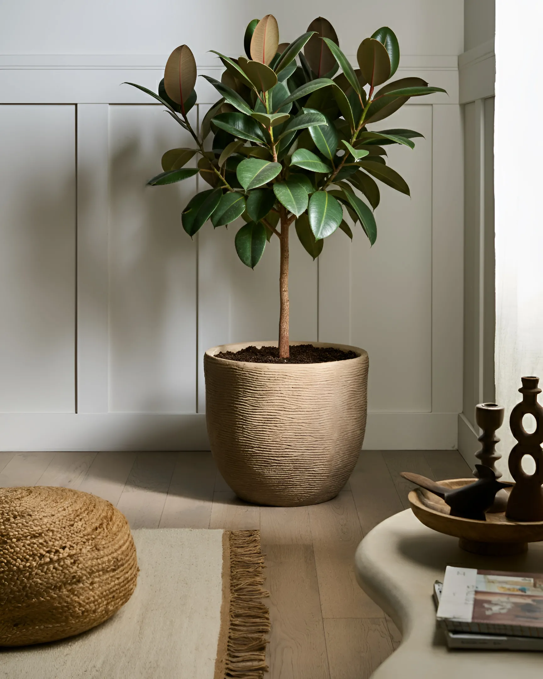 Plant Pot LIXOURI 47 cm Beige_1032363