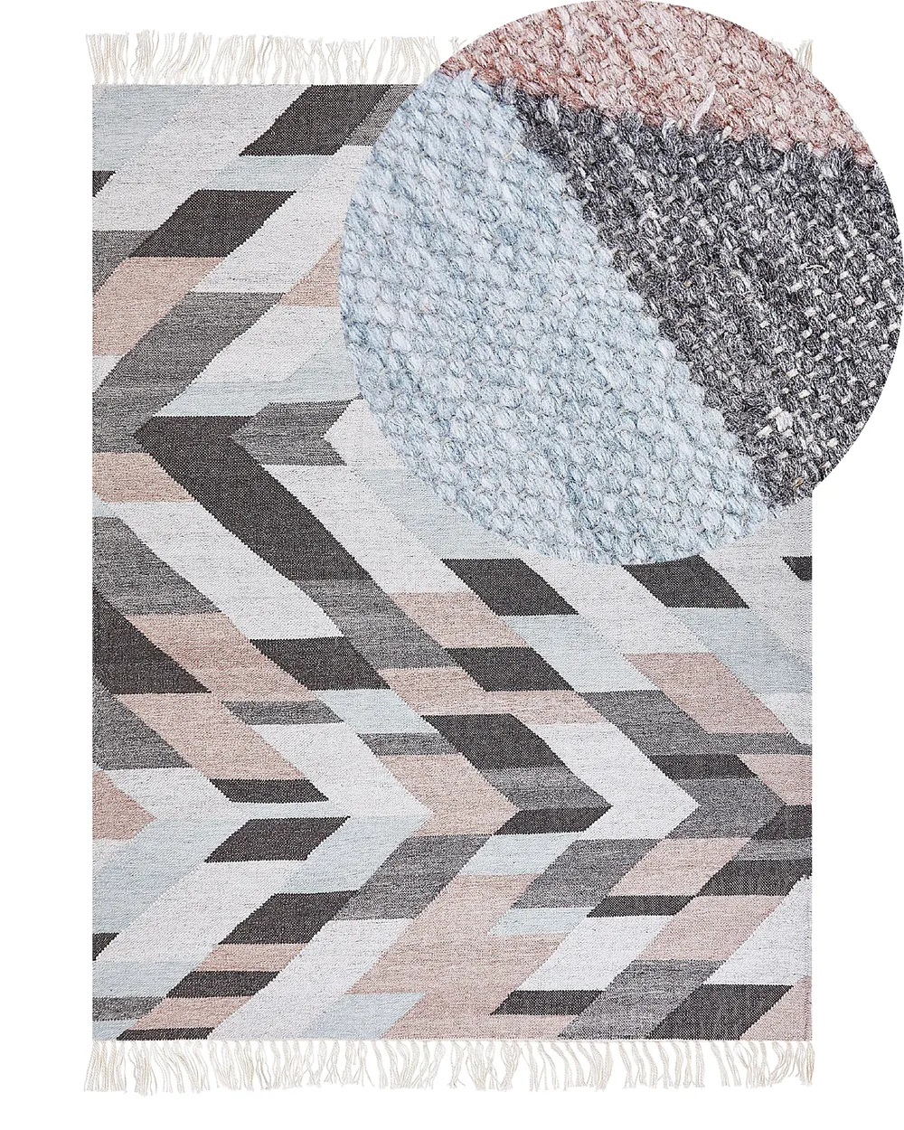 Rug NAKKAS Multicolour 140 x 200 cm Jute_943455