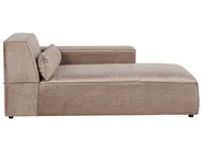 Modular Corner Sofa 4 Seater HELLNAR Fabric Light Brown Left Hand_912368