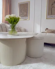 Soffbord LEONA Keramik Ljusbeige_983375