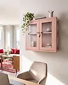 Wall Cabinet HARLYN 60 cm Metal Peach Pink