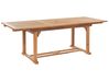 Extending Garden Dining Table JAVA 160/220 cm 90 cm Acacia Wood Light Brown
