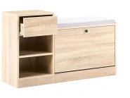 Shoe Storage Cabinet REGINA Light Brown_1129792