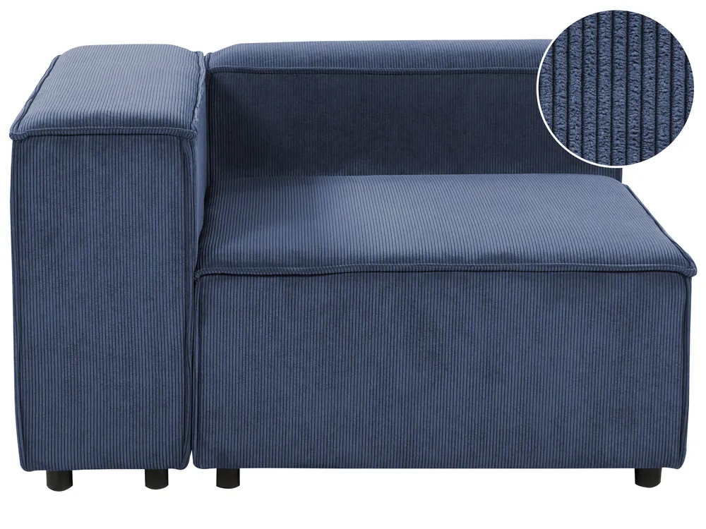 Corner Seat ARDAL Corduroy Dark Blue Right Hand