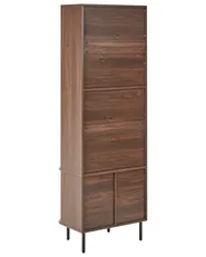 6 Tier Bookcase BRADLEY 180 cm Dark Brown_1073114