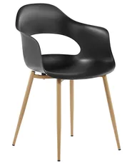 Set med 2 matstolar UTICA Svart_775252