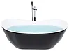 Freestanding Bathtub ANTIGUA 1800 x 780 mm Black
