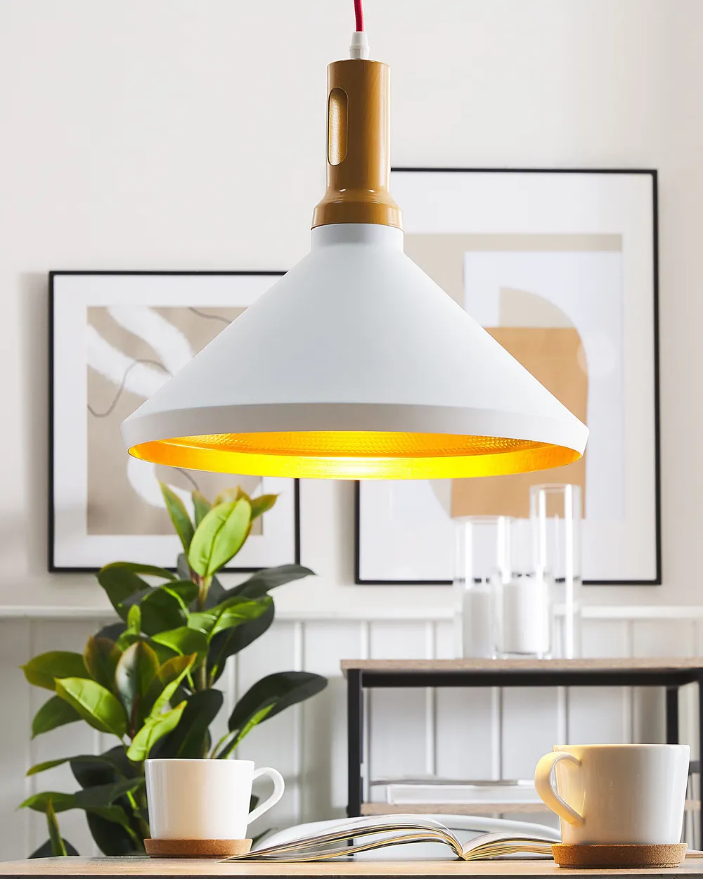 Pendant Lamp LIARD Metal White