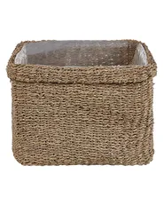 Set of 3 Plant Pots RIVULINE 23/27/30 cm Seagrass Natural_825043