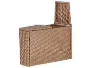 Garden Lounge Set with Table 9 Seater SEVERO PE Rattan Beige_904446