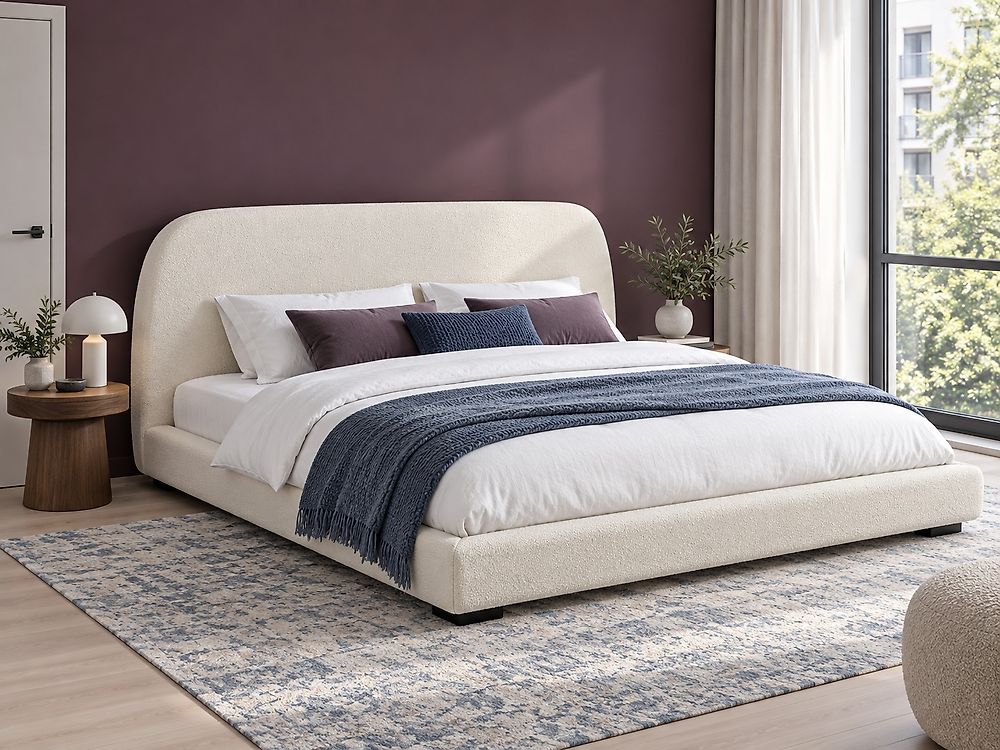 Sänky Buklee ROISEL 180 x 200 cm Vaaleanbeige