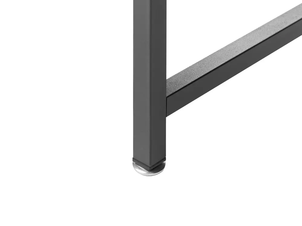 Skrivbord med anslagstavla BILOXY 120 cm 64 cm med hyllor Svart_1044313