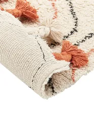 Matto HAJIPUR Beige 80 x 150 cm Puuvilla_840438