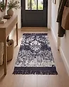 Viscose Area Rug Violet and White AKARSU Various Sizes