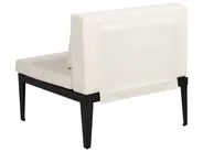 Garden Lounge Set with Table and Ottoman 4 Seater BRACCIANO Certified Acacia Wood Light Beige Left Hand_956399