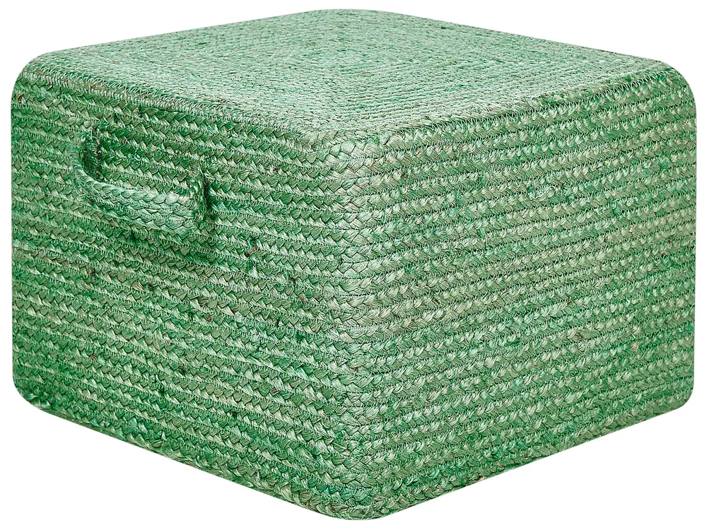 Pouffe DHADAR Jute Green