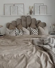 Duvet Cover Set AVONDALE 135 x 200 cm Sateen Cotton Beige_858128