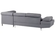 Corner Sofa 5 Seater NORREA Fabric Grey Left Hand_685998