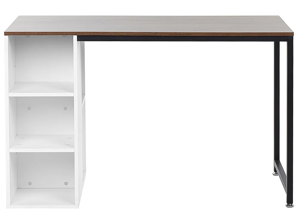 Skrivbord DESE 120 cm 60 cm Brun/ Vit_791163
