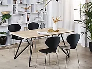 Dining Table BUSCOT Light Brown 160 cm 90 cm_1179624