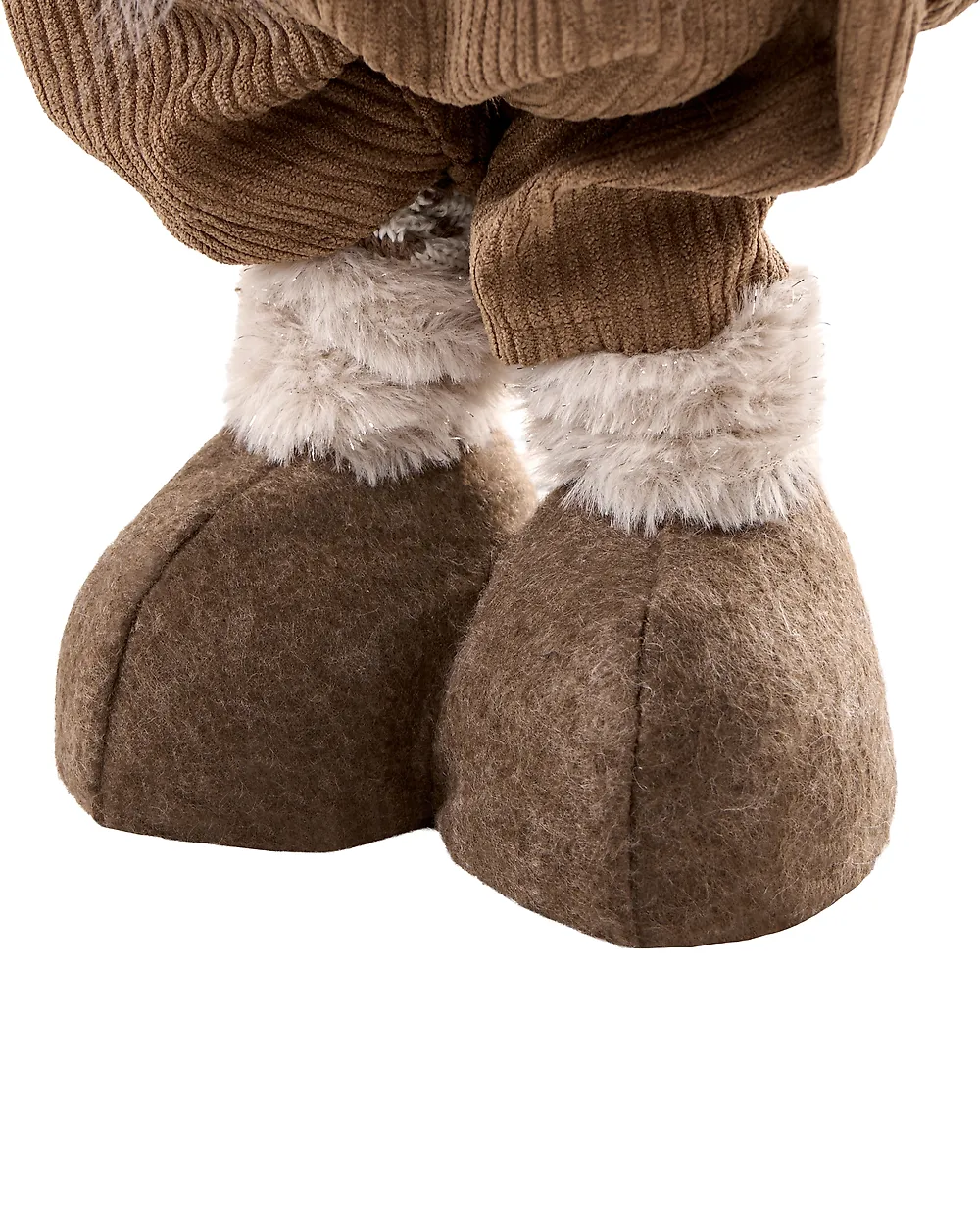 Set of 3 Christmas Decorations KOSKENKORVA 70/58-80/80-104 cm Gnome Brown_1174196