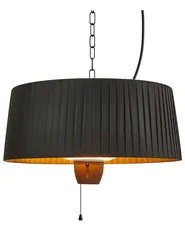 Ripustettava infrapuna-terassilämmitin ASCEA 1500 W Musta_968136
