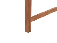 Garden Bench with Cushion VIVARA 180 cm Certified Acacia Wood Dark Red_897288