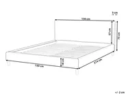 Bed Frame Cover FITOU 140 x 200 cm Beige_876118