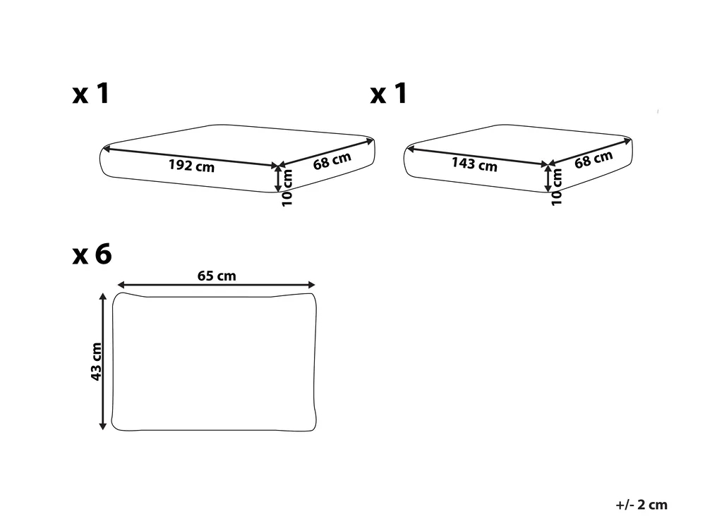 Outdoor Cushion Cover Set MARETTIMO Off-White_983881
