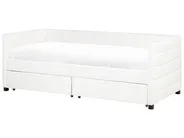 Daybed with Storage MARRAY Velvet Off-White 90 x 200 cm (EU Single)_969797