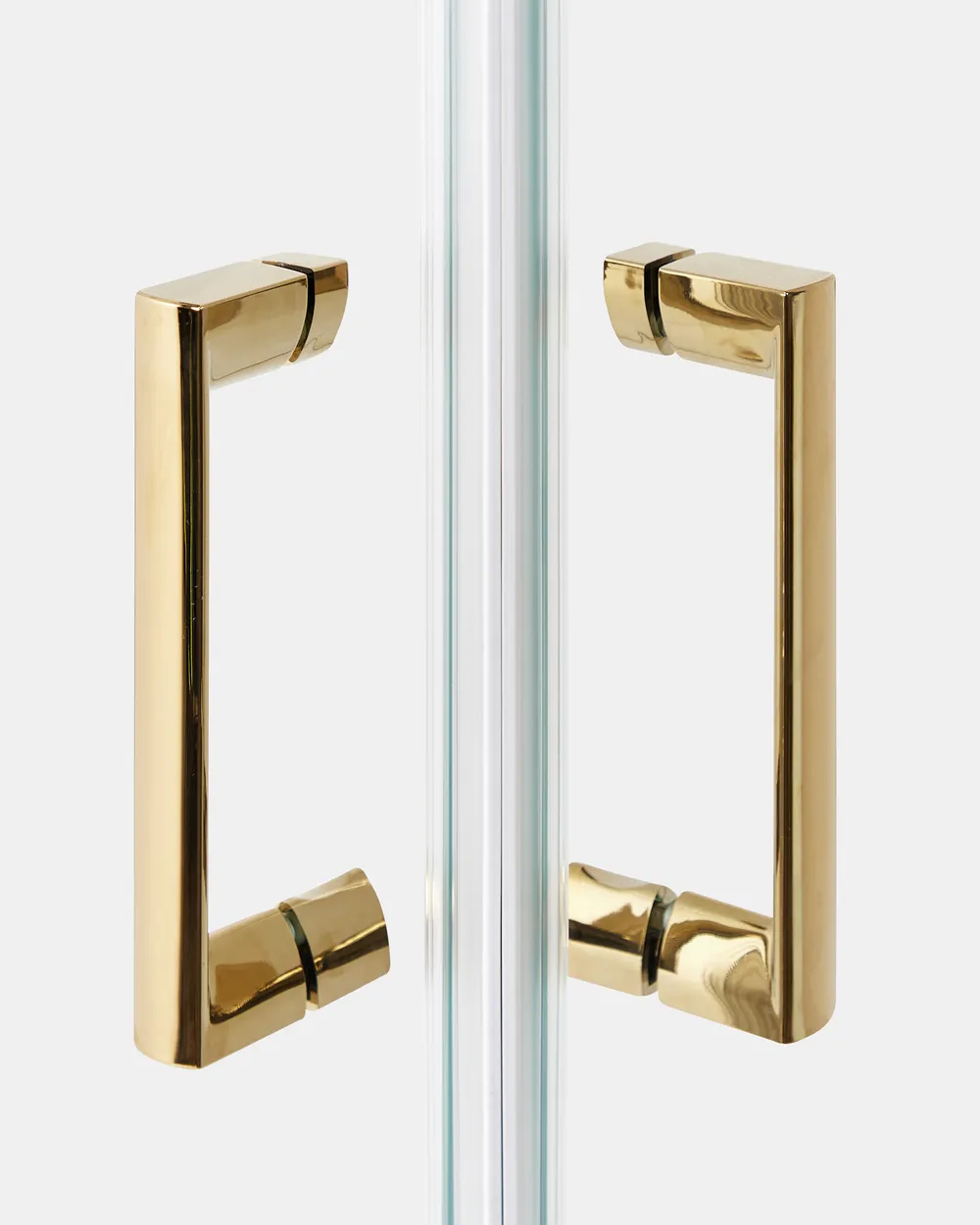Duschväggar TELA 800 x 800 x 1850 mm Guld_944668