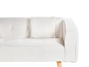 Hörnbäddsoffa 4-sits VADSO Bouclé Off-White Högervänd_959057
