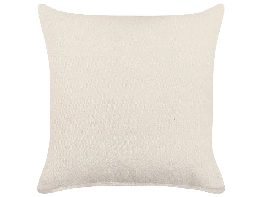 Set med 2 prydnadskuddar MYRTUS 45 x 45 cm Bomull Beige Geometriskt tryck_839969