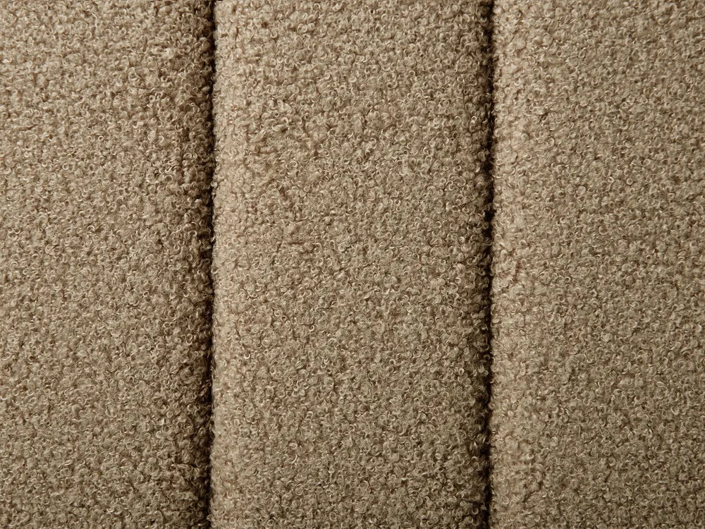 Bed Boucle LUNAN 140 x 200 cm (EU Double) Taupe_960896