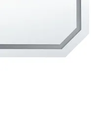Badrumsspegel med LED LOCMARIAQUER 120 cm 60 cm Silver_837564
