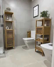 Toilet Paper Cabinet OLATHE Bamboo Wood Light Brown_937981