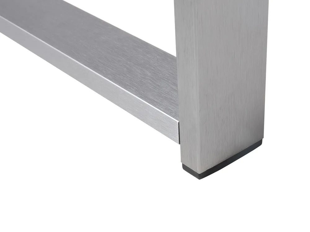 Garden Coffee Table SALERNO 90 cm 50 cm Metal Dark Grey_679475