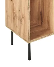 5 Tier Shelving Unit AMOS 185 cm Light Brown_955914