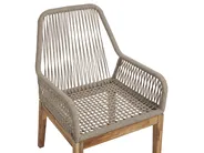 Garden Dining Set 6 Seater ORISTANO with Cushions Concrete Beige_945916