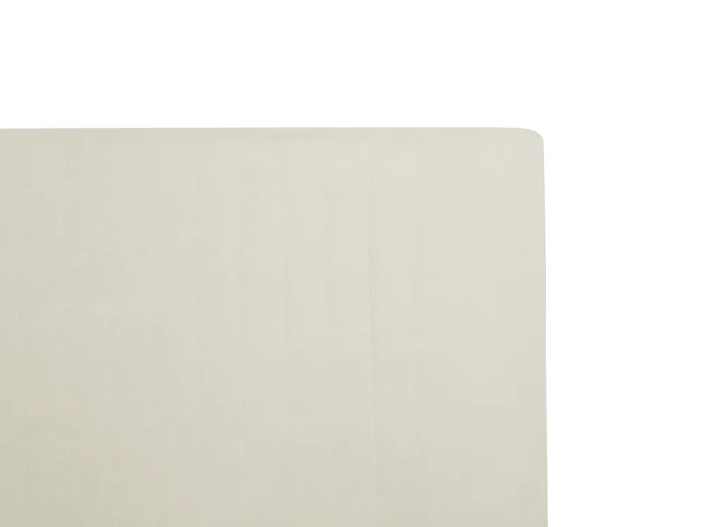 Säng med lamellram Chenille TALENCE 160 x 200 cm Ljusbeige_732358