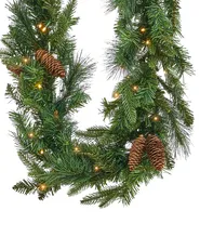 Christmas Garland LED KAMERUN 270 cm Green_1085431