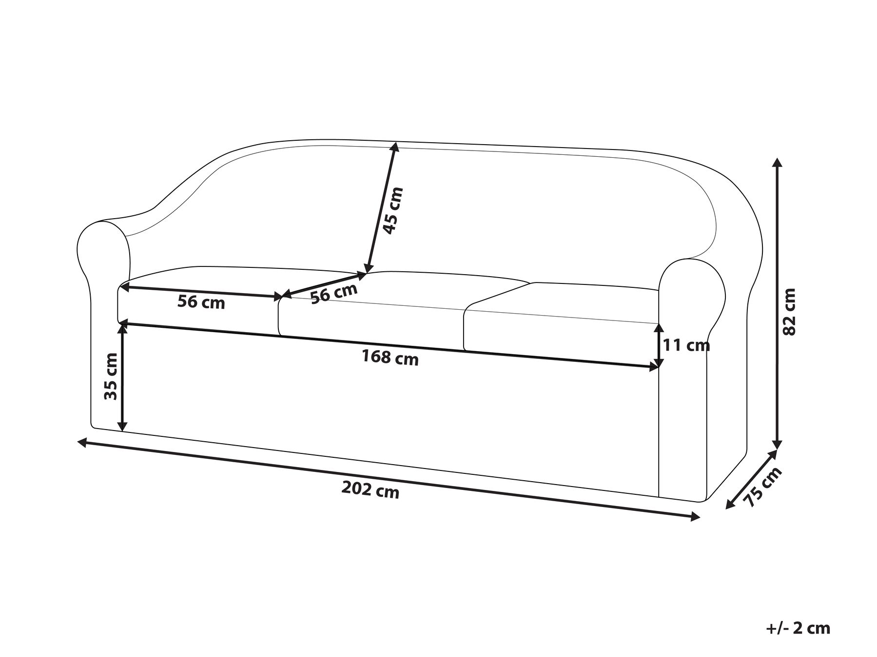 Garden Sofa 3 Seater LIVADEIA Rattan Natural_920124