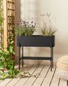 Elevated Plant Pot VINCA 70 cm Metal Black