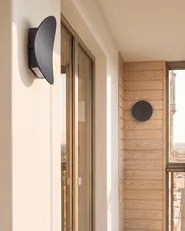 Set of 2 Outdoor LED Wall Lights MEUSSE Black_1103118