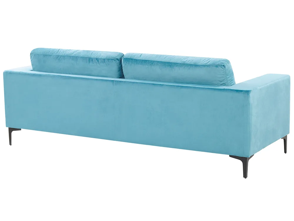 Sofa 3 Seater VADSTENA Velvet Light Blue_771429