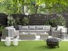 Garden Lounge Set with Table 8 Seater XXL Modular PE Rattan Grey Right Hand